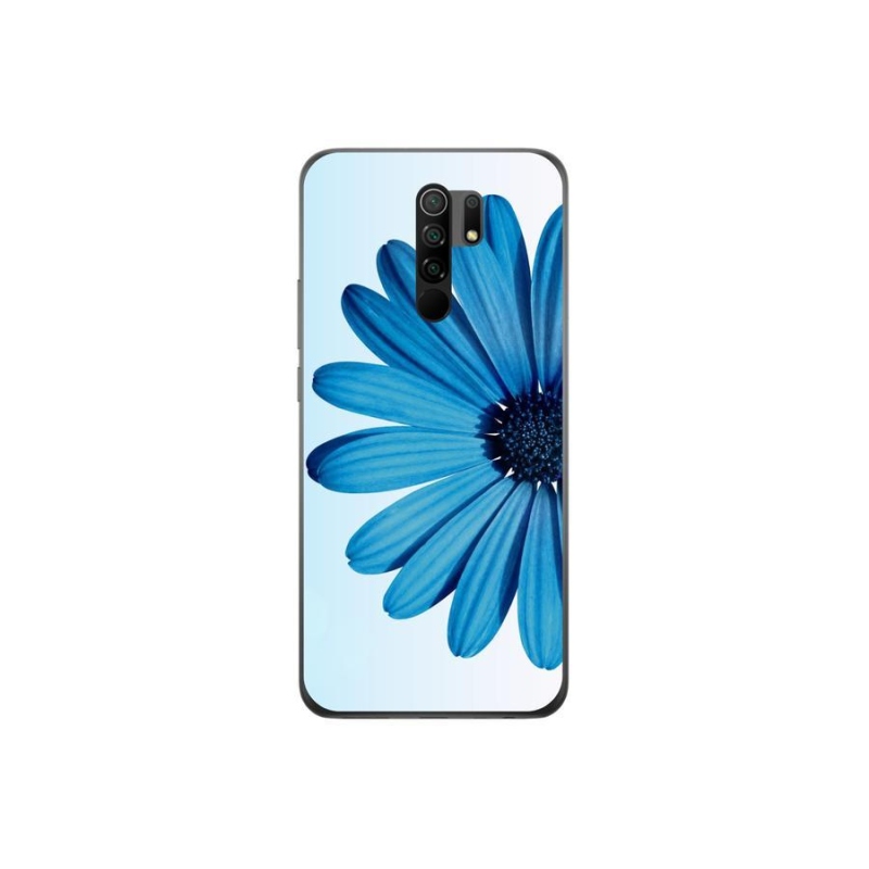 Gélový obal mmCase na mobil Xiaomi Redmi 9 - modrá margaréta