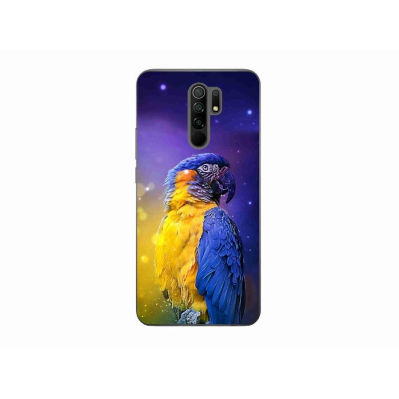 Gélový obal mmCase na mobil Xiaomi Redmi 9 - papagáj ara 1