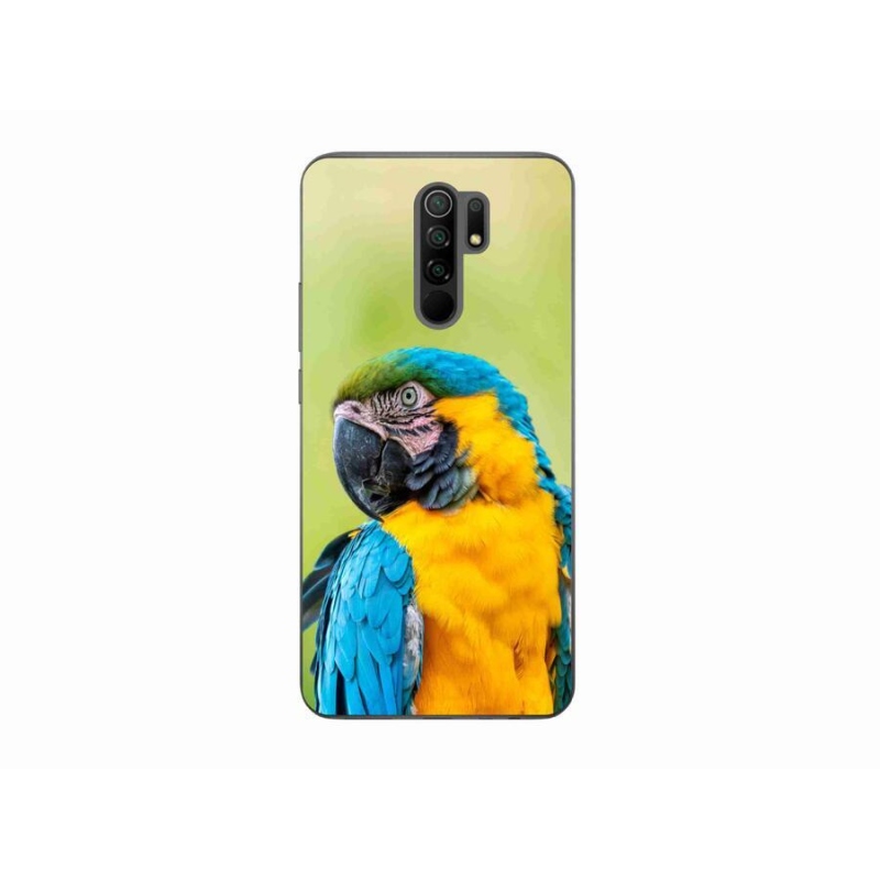 Gélový obal mmCase na mobil Xiaomi Redmi 9 - papagáj ara 2