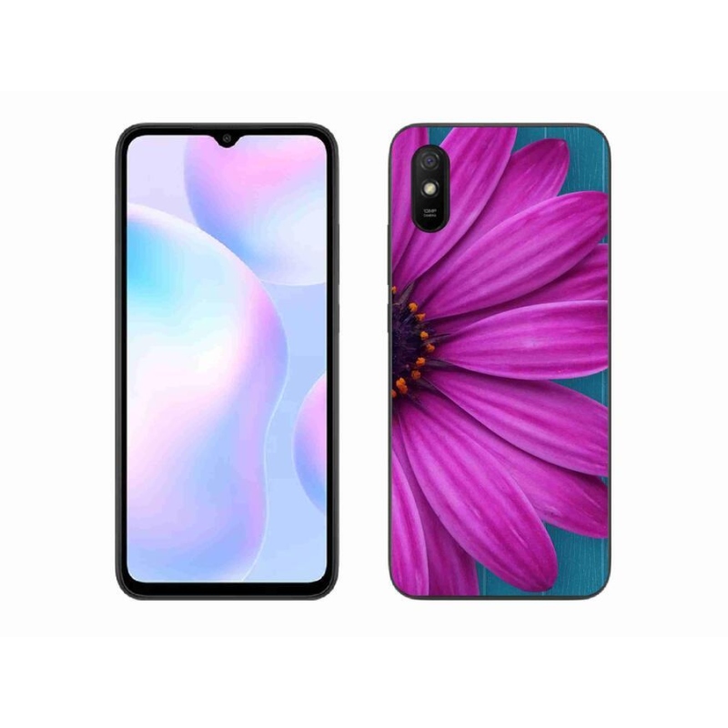 Gélový obal mmCase na mobil Xiaomi Redmi 9A - fialová margaréta