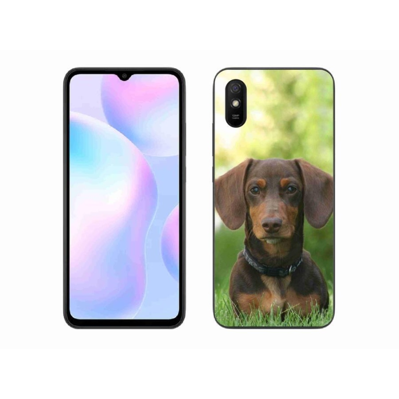 Gélový obal mmCase na mobil Xiaomi Redmi 9A - hnedý jazvečík