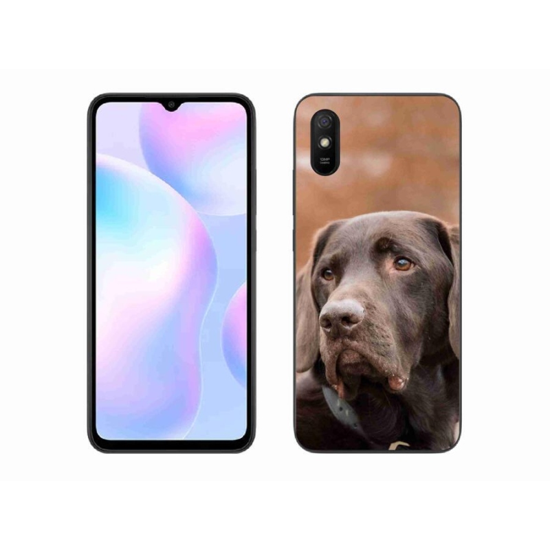 Gélový obal mmCase na mobil Xiaomi Redmi 9A - hnedý labrador