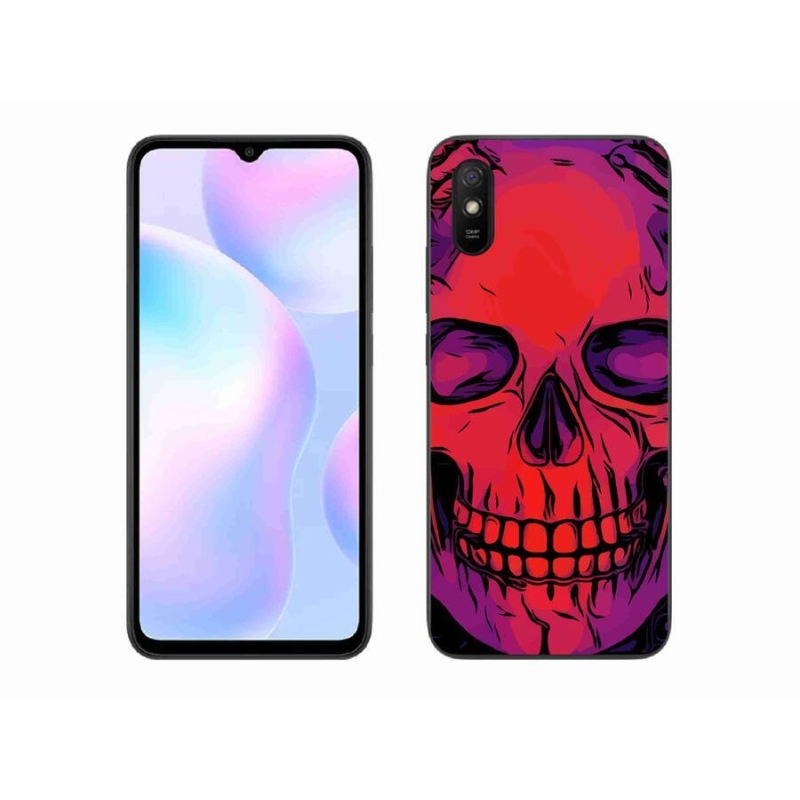 Gélový obal mmCase na mobil Xiaomi Redmi 9A - lebka