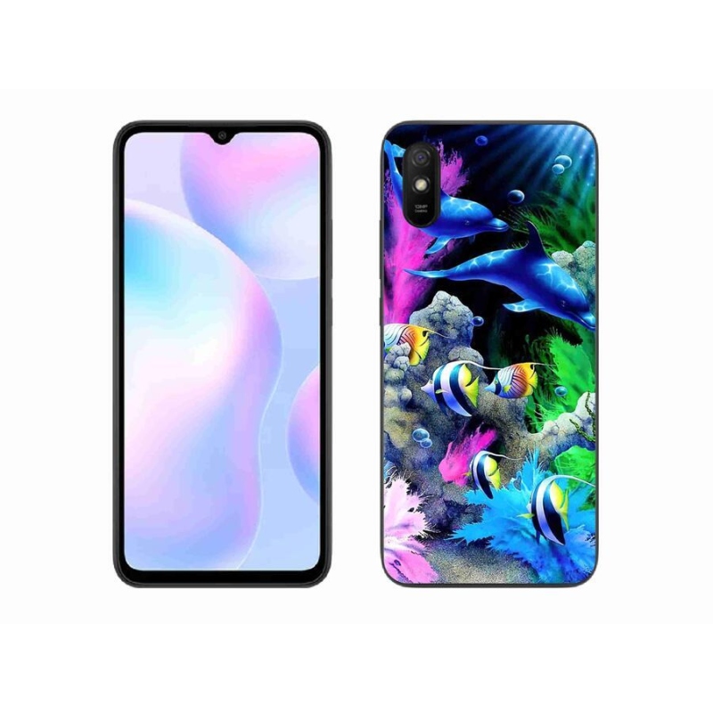 Gélový obal mmCase na mobil Xiaomi Redmi 9A - morský svet