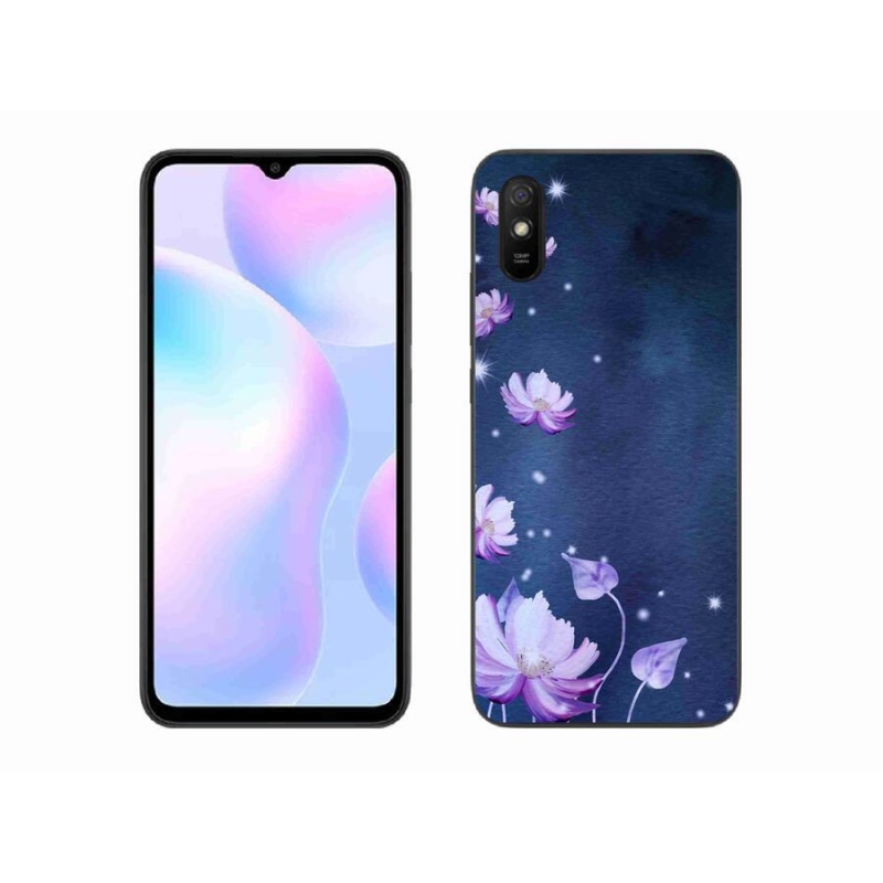 Gélový obal mmCase na mobil Xiaomi Redmi 9A - padajúce kvety