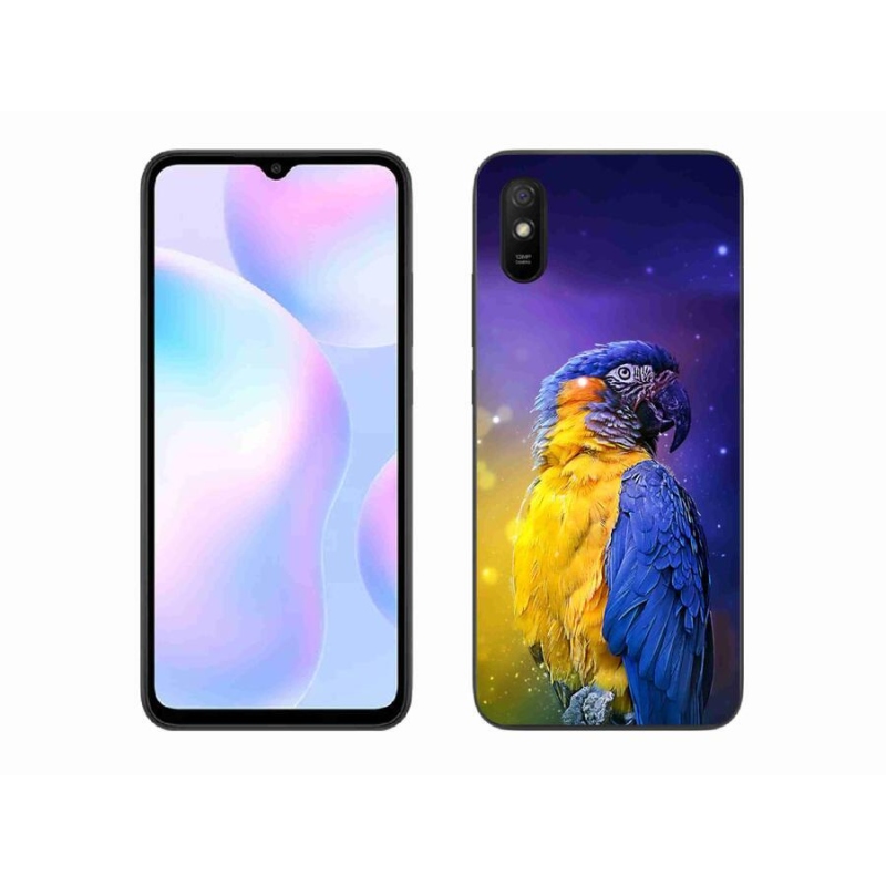 Gélový obal mmCase na mobil Xiaomi Redmi 9A - papagáj ara 1