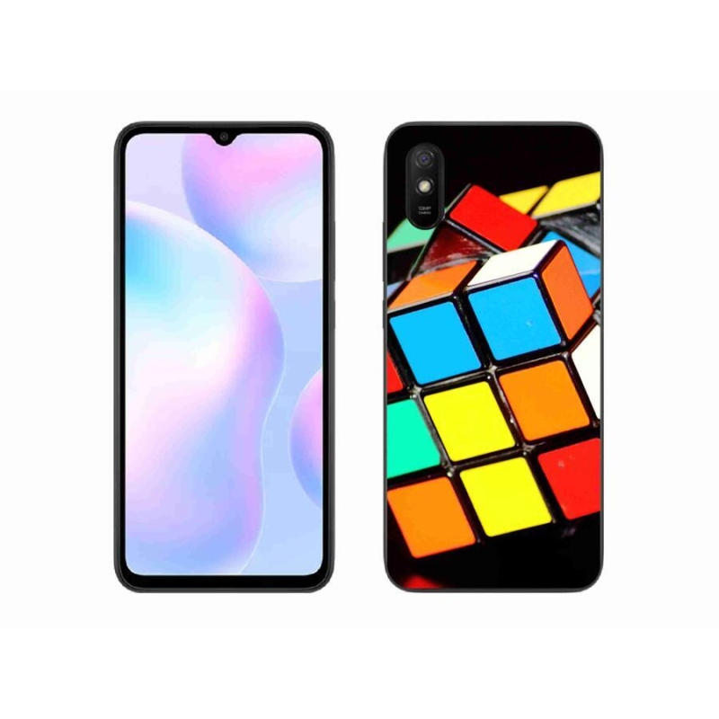 Gélový obal mmCase na mobil Xiaomi Redmi 9A - rubikova kocka