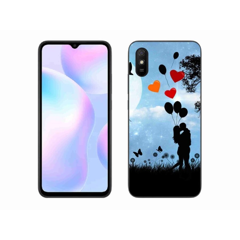 Gélový obal mmCase na mobil Xiaomi Redmi 9A - zamilovaný pár