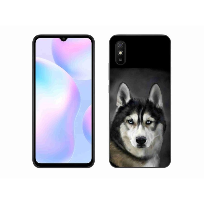 Gélový obal mmCase na mobil Xiaomi Redmi 9AT - husky