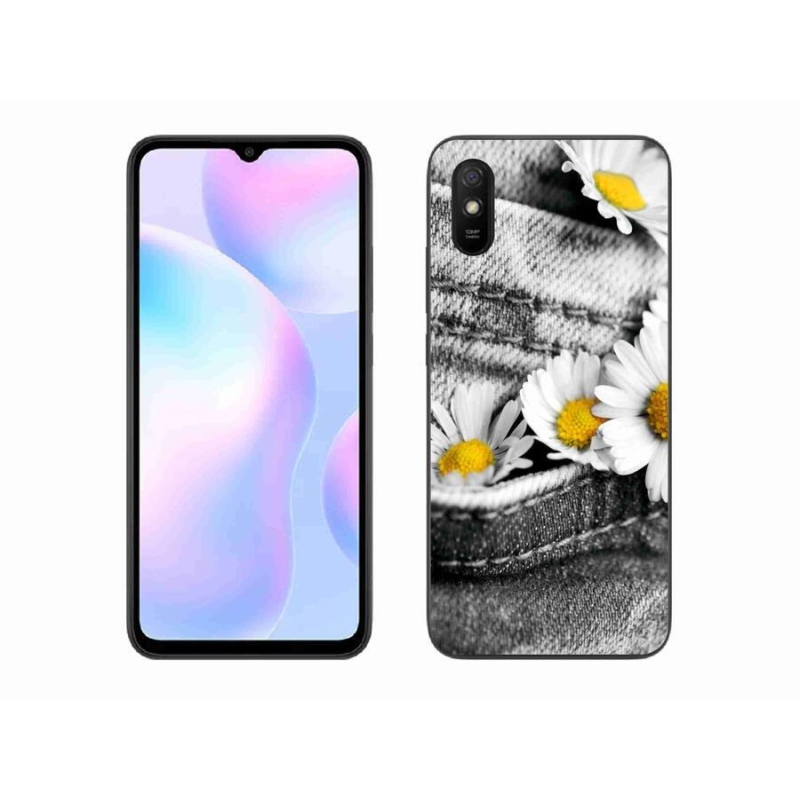 Gélový obal mmCase na mobil Xiaomi Redmi 9AT - margaréty