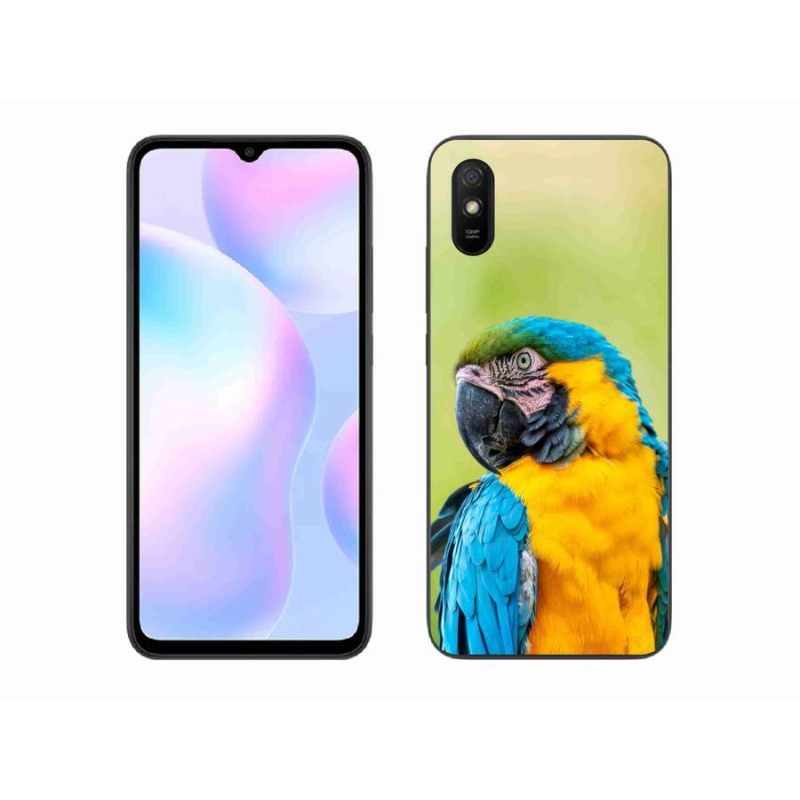 Gélový obal mmCase na mobil Xiaomi Redmi 9AT - papagáj ara 2