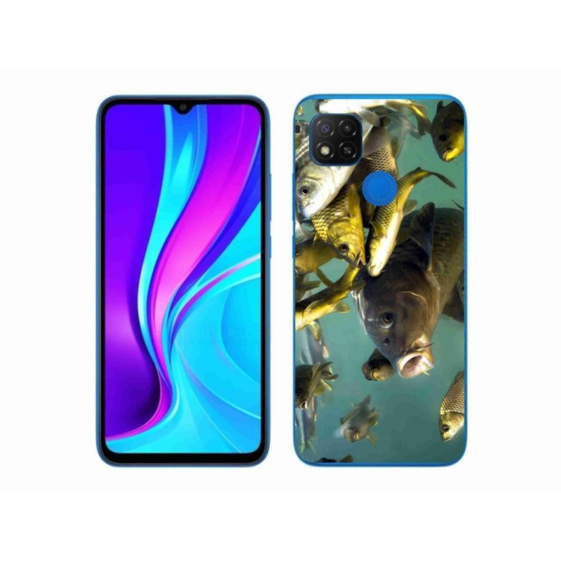 Gélový obal mmCase na mobil Xiaomi Redmi 9C - kŕdeľ rýb