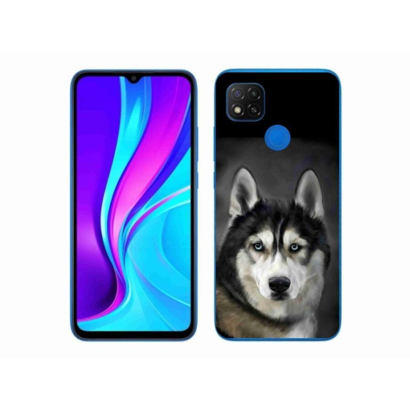 Gélový obal mmCase na mobil Xiaomi Redmi 9C - husky