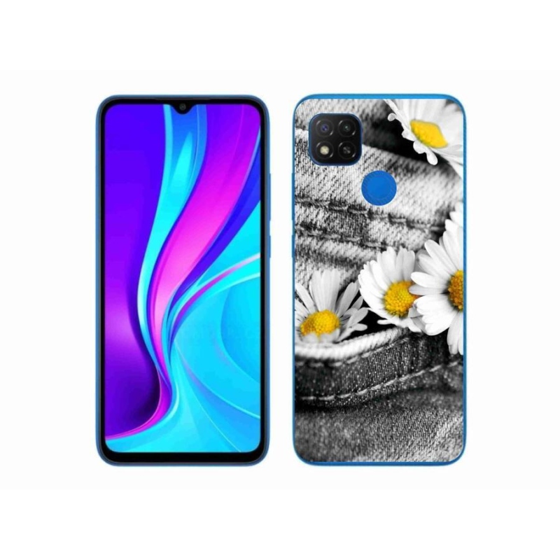 Gélový obal mmCase na mobil Xiaomi Redmi 9C - margaréty