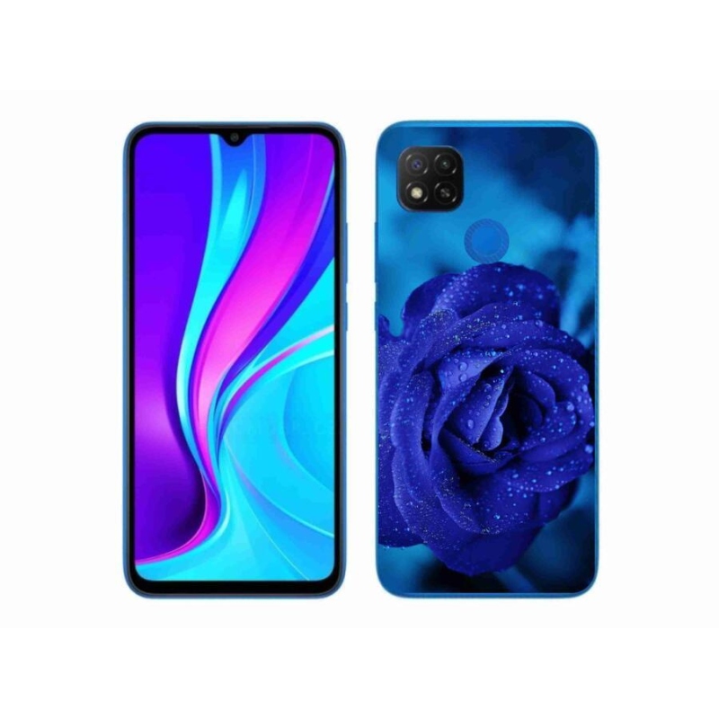 Gélový obal mmCase na mobil Xiaomi Redmi 9C - modrá ruža