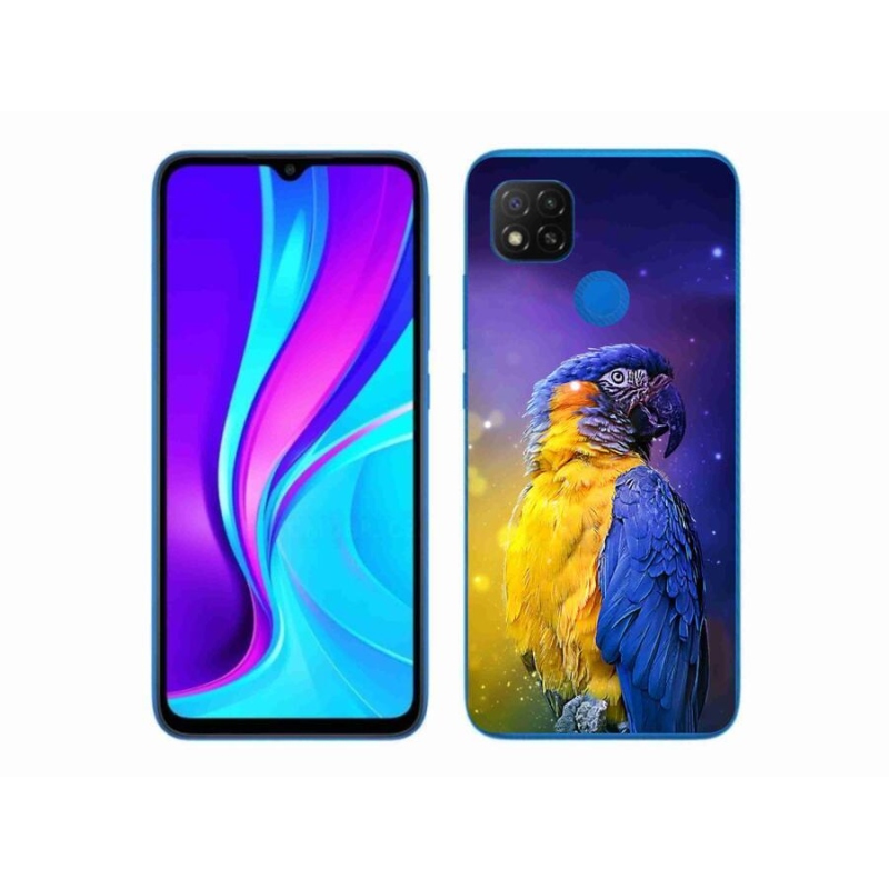 Gélový obal mmCase na mobil Xiaomi Redmi 9C - papagáj ara 1