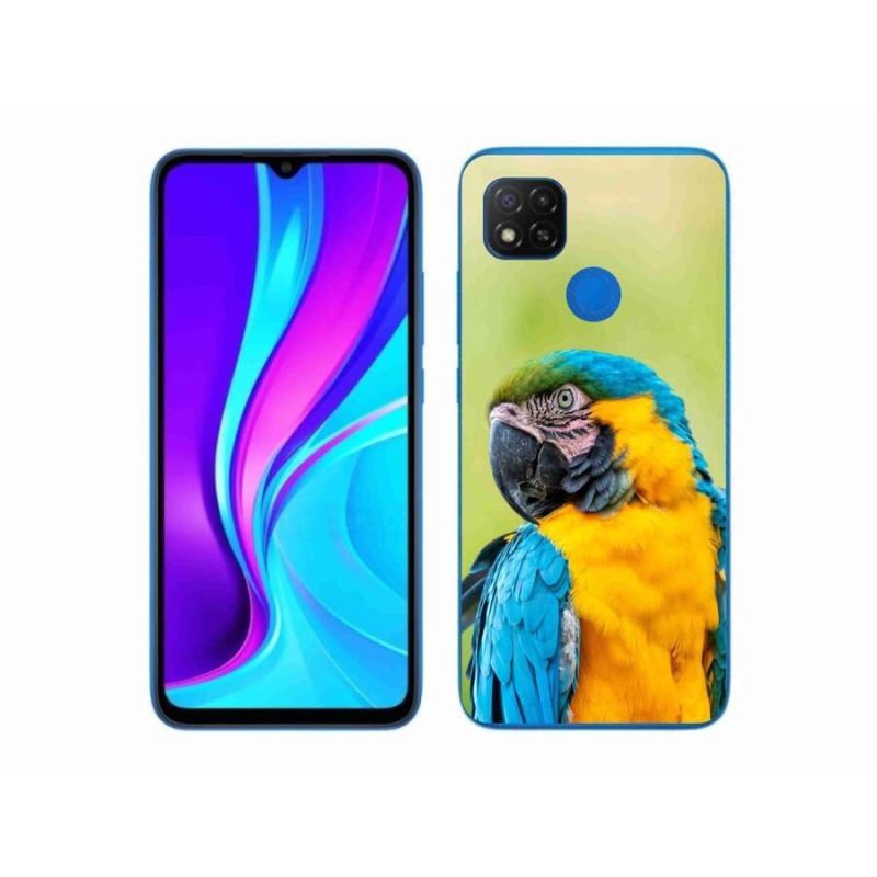 Gélový obal mmCase na mobil Xiaomi Redmi 9C - papagáj ara 2