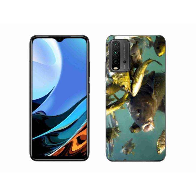 Gélový obal mmCase na mobil Xiaomi Redmi 9T - kŕdeľ rýb