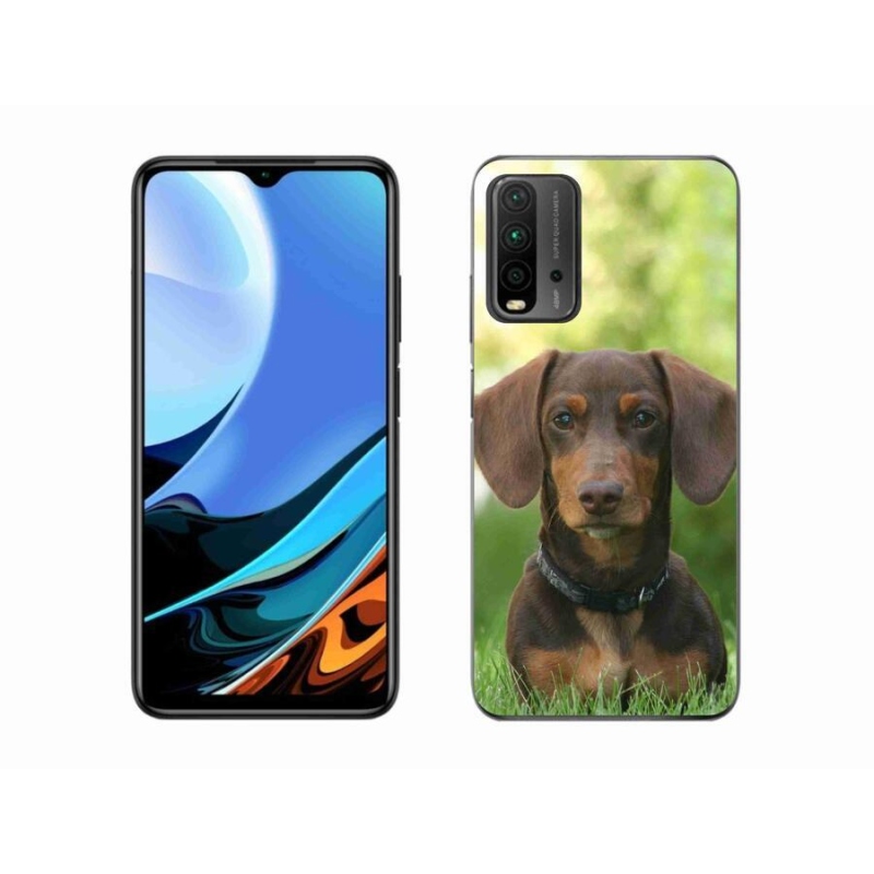 Gélový obal mmCase na mobil Xiaomi Redmi 9T - hnedý jazvečík