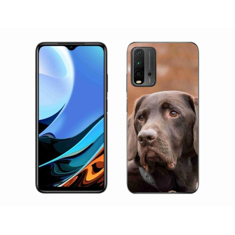 Gélový obal mmCase na mobil Xiaomi Redmi 9T - hnedý labrador