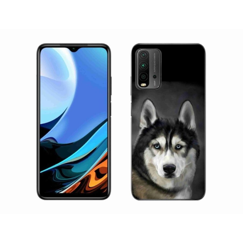 Gélový obal mmCase na mobil Xiaomi Redmi 9T - husky