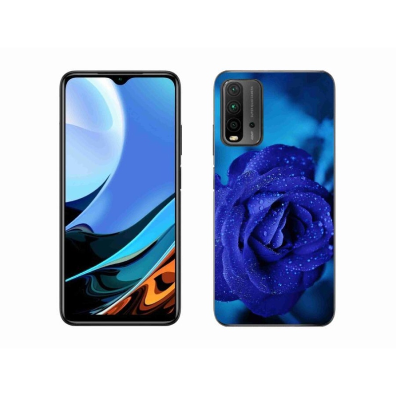 Gélový obal mmCase na mobil Xiaomi Redmi 9T - modrá ruža