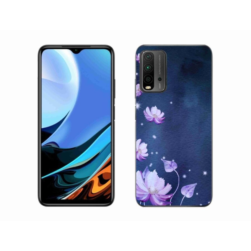 Gélový obal mmCase na mobil Xiaomi Redmi 9T - padajúce kvety