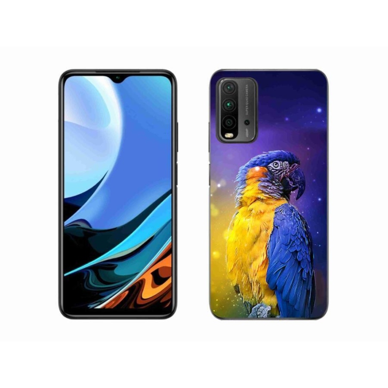 Gélový obal mmCase na mobil Xiaomi Redmi 9T - papagáj ara 1