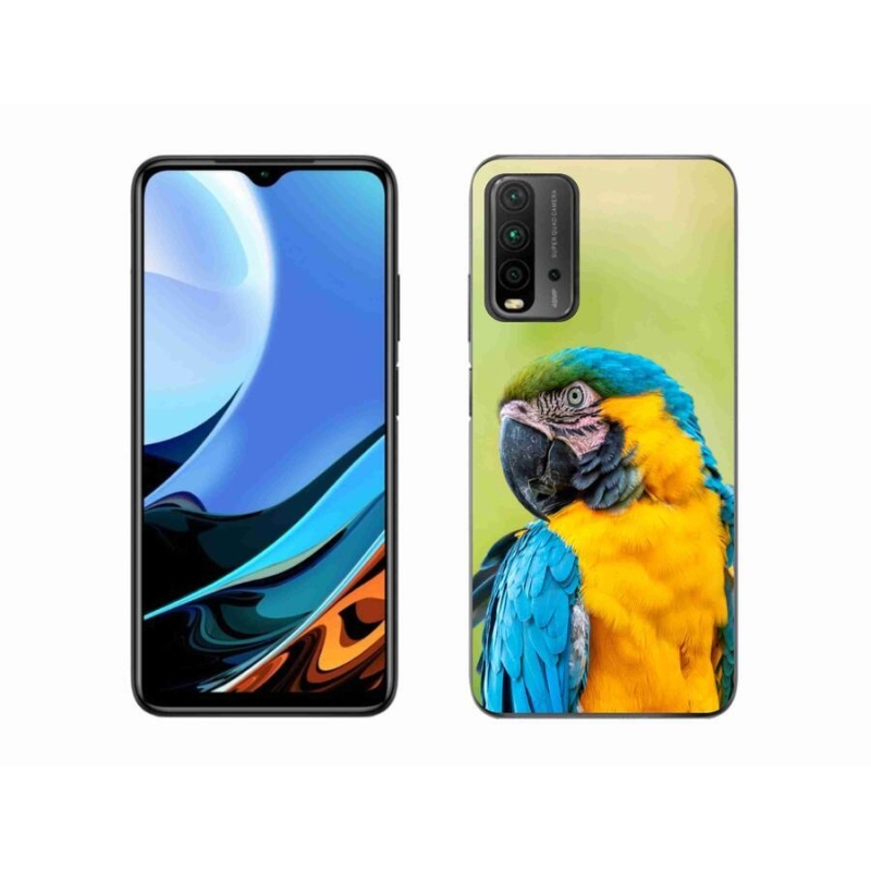 Gélový obal mmCase na mobil Xiaomi Redmi 9T - papagáj ara 2