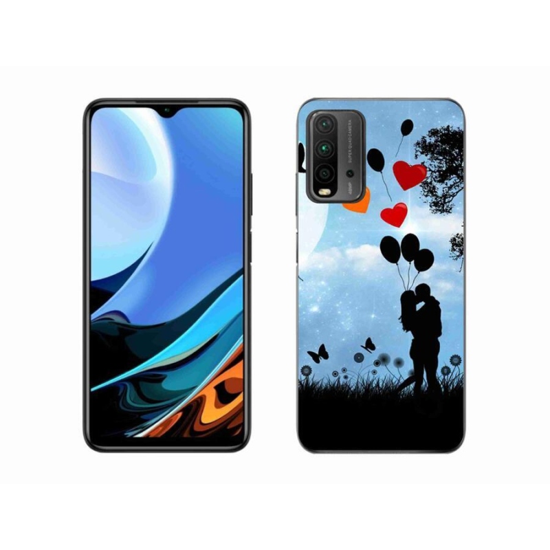 Gélový obal mmCase na mobil Xiaomi Redmi 9T - zamilovaný pár