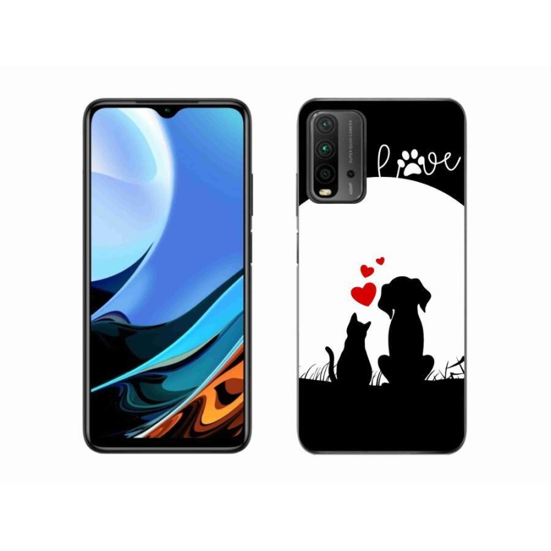 Gélový obal mmCase na mobil Xiaomi Redmi 9T - zvieracie láska