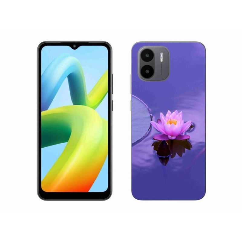 Gélový obal mmCase na mobil Xiaomi Redmi A1/Redmi A2 - kvet na hladine