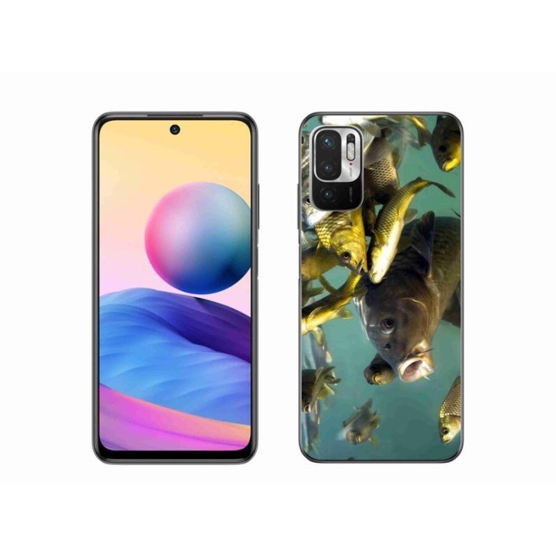 Gélový obal mmCase na mobil Xiaomi Redmi Note 10 5G - kŕdeľ rýb