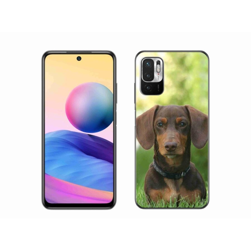 Gélový obal mmCase na mobil Xiaomi Redmi Note 10 5G - hnedý jazvečík
