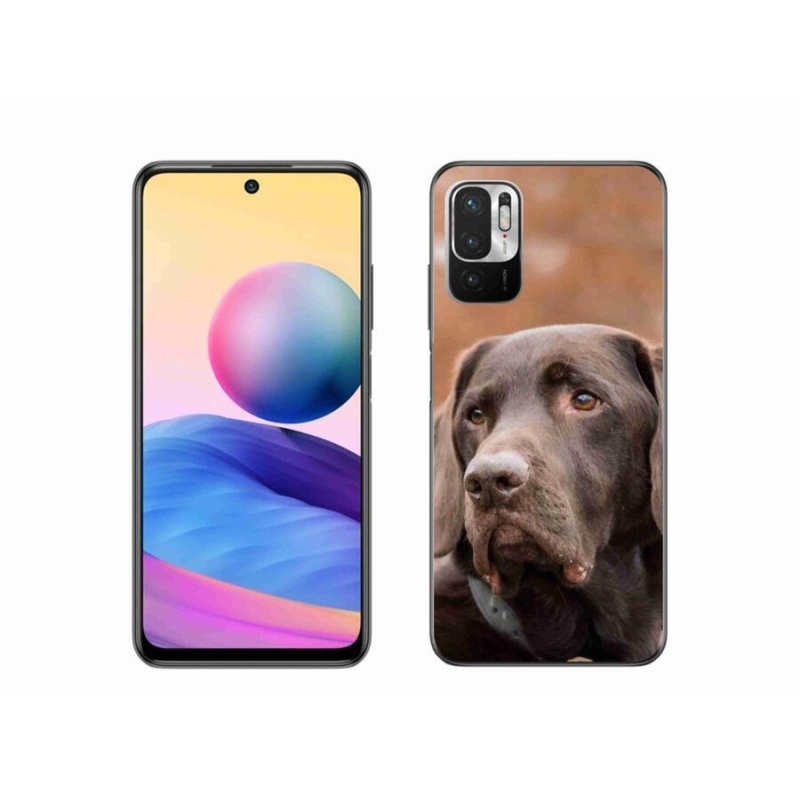 Gélový obal mmCase na mobil Xiaomi Redmi Note 10 5G - hnedý labrador