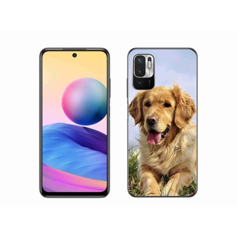 Gélový obal mmCase na mobil Xiaomi Redmi Note 10 5G - zlatý retriever