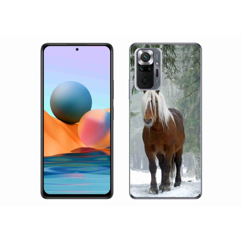 Gélový obal mmCase na mobil Xiaomi Redmi Note 10 Pro - kôň v lese