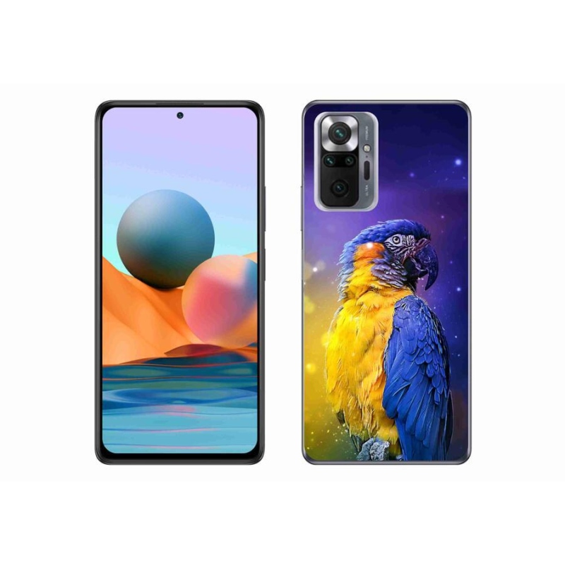 Gélový obal mmCase na mobil Xiaomi Redmi Note 10 Pro - papagáj ara 1