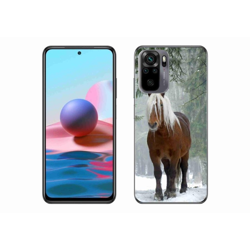 Gélový obal mmCase na mobil Xiaomi Redmi Note 10S - kôň v lese