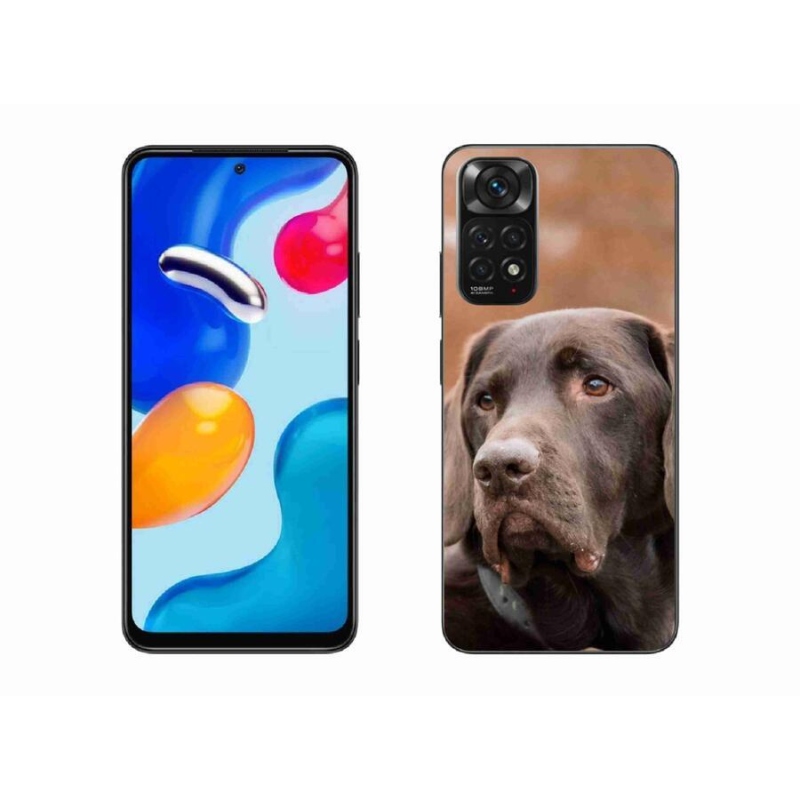 Gélový obal mmCase na mobil Xiaomi Redmi Note 11 4G - hnedý labrador