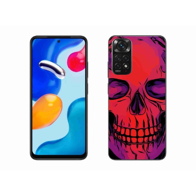 Gélový obal mmCase na mobil Xiaomi Redmi Note 11 4G - lebka