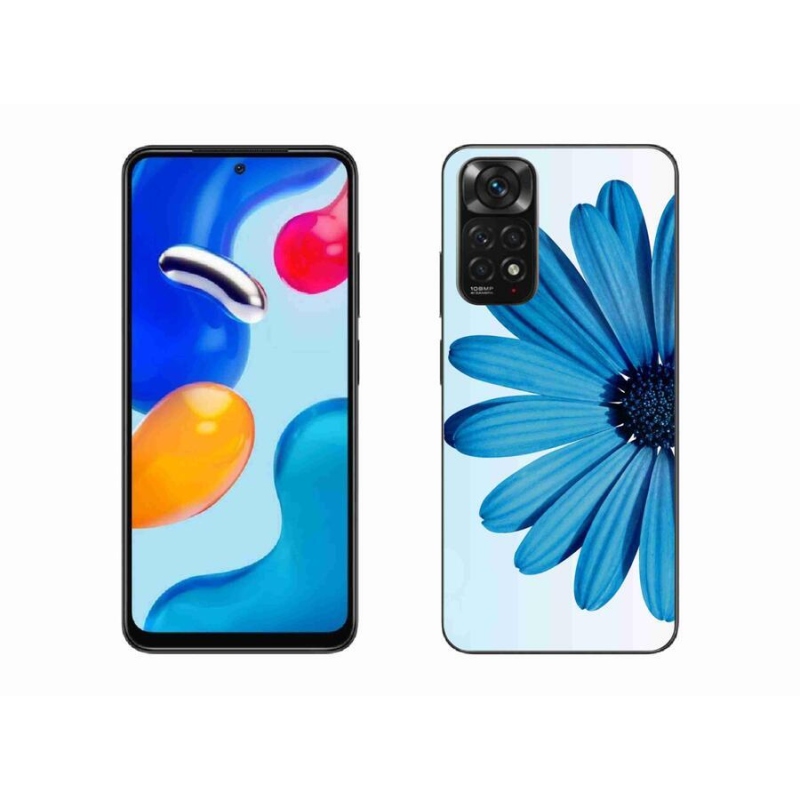 Gélový obal mmCase na mobil Xiaomi Redmi Note 11 4G - modrá margaréta