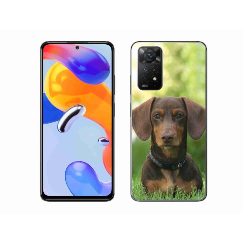 Gélový obal mmCase na mobil Xiaomi Redmi Note 11 Pro 4G/5G - hnedý jazvečík