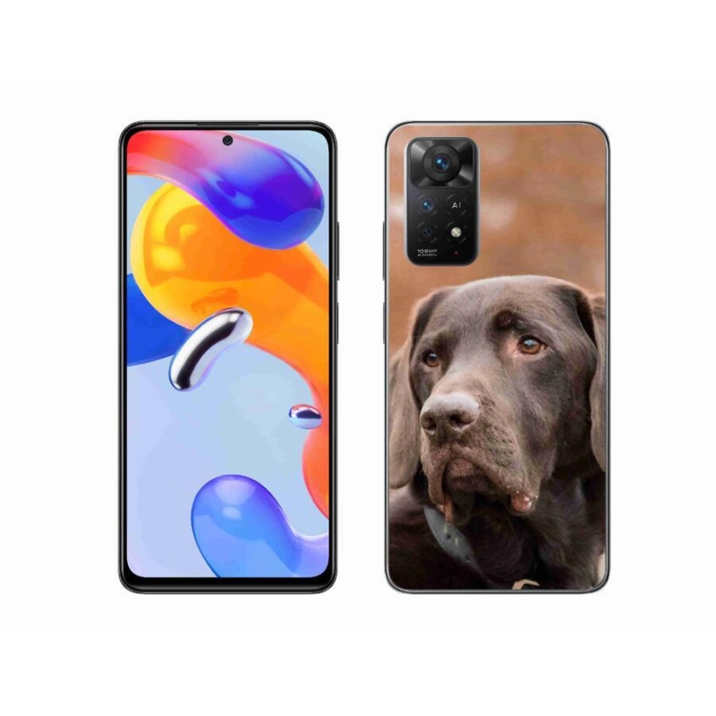 Gélový obal mmCase na mobil Xiaomi Redmi Note 11 Pro 4G/5G - hnedý labrador