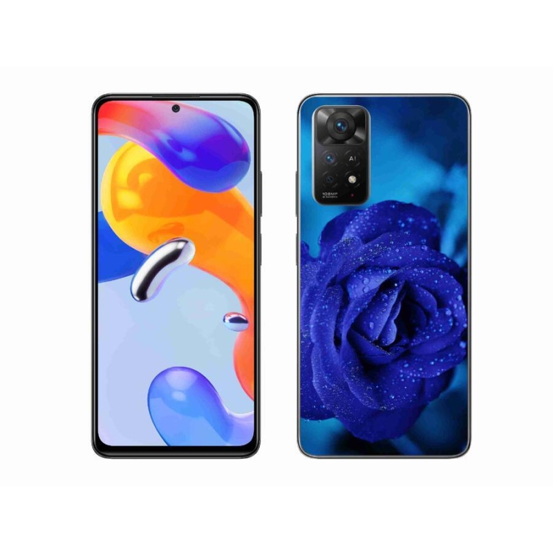 Gélový obal mmCase na mobil Xiaomi Redmi Note 11 Pro 4G/5G - modrá ruža