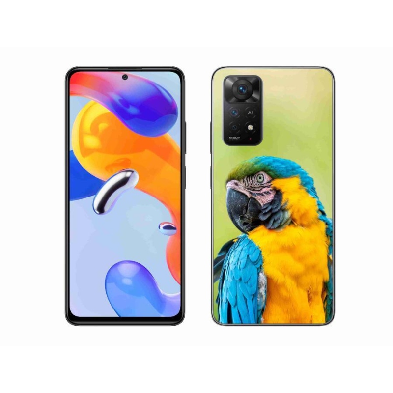 Gélový obal mmCase na mobil Xiaomi Redmi Note 11 Pro 4G/5G - papagáj ara 2