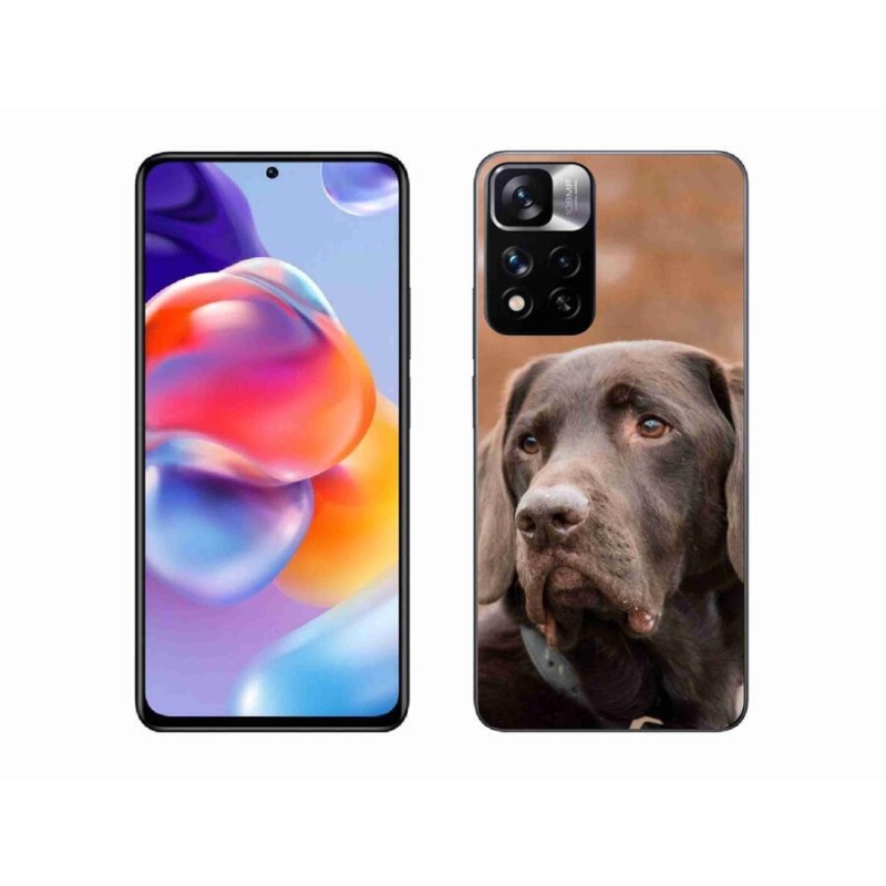 Gélový obal mmCase na mobil Xiaomi Redmi Note 11 Pro+ 5G - hnedý labrador