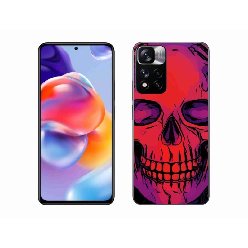 Gélový obal mmCase na mobil Xiaomi Redmi Note 11 Pro+ 5G - lebka