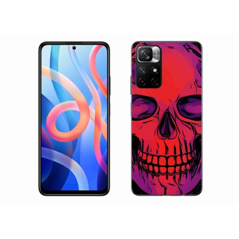 Gélový obal mmCase na mobil Xiaomi Redmi Note 11S 5G - lebka