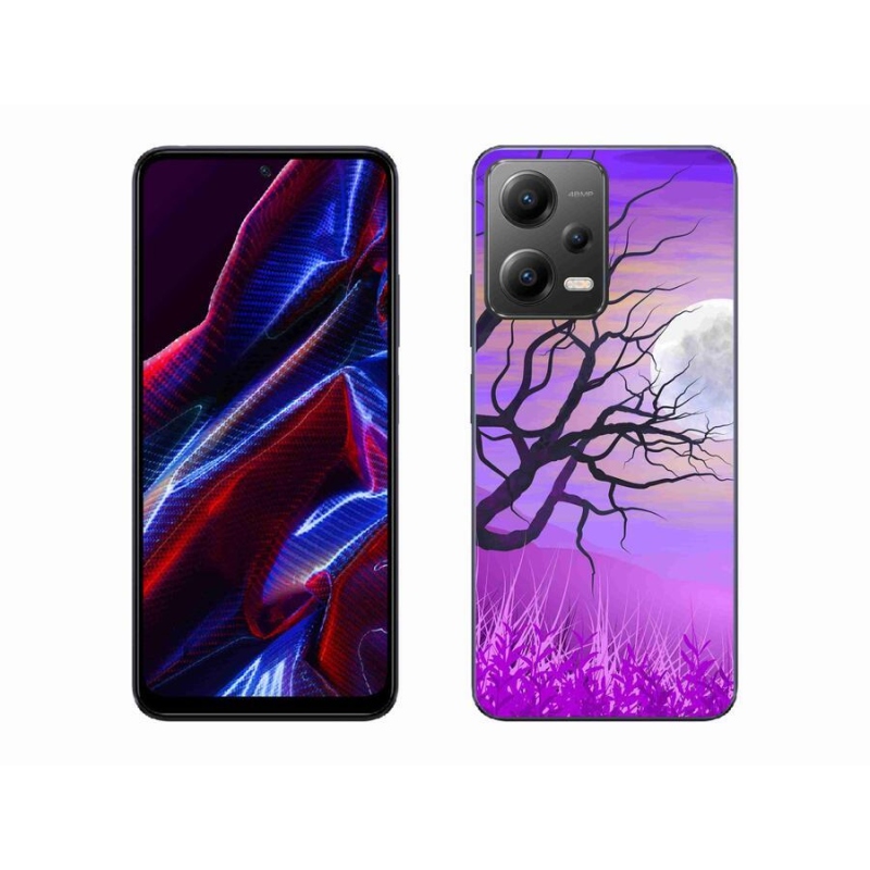 Gélový obal mmCase na mobil Xiaomi Redmi Note 12 5G - kreslený opadaný strom